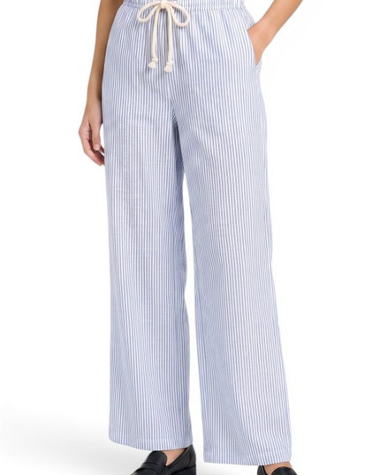 CS18 Pinstripe Straight Pants – Drawstring