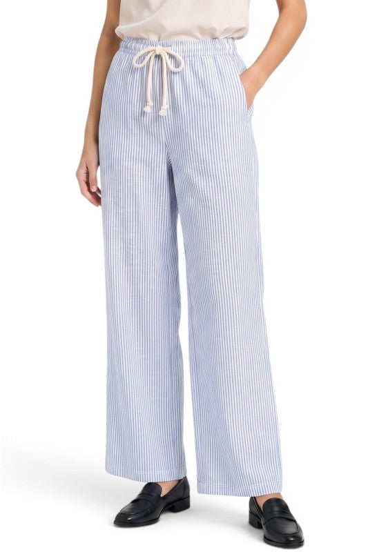 CS18 Pinstripe Straight Pants – Drawstring