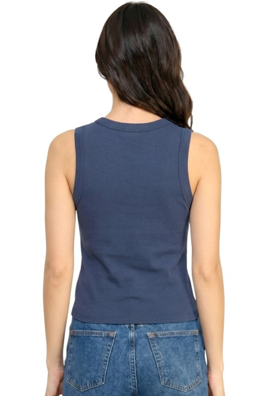 NT302 Cherry Embroidered Tank Top – Cute Everyday Style