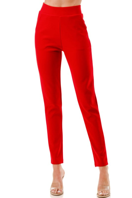 SCUP18 Scuba Pants – High Waist Slim Fit Trousers