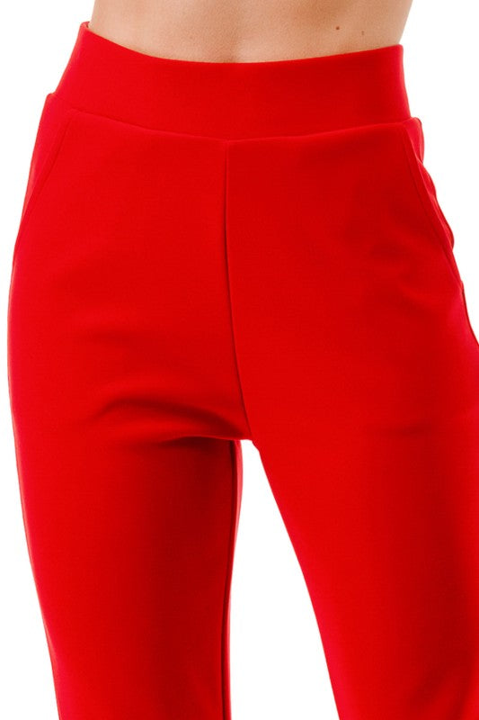 SCUP18 Scuba Pants – High Waist Slim Fit Trousers