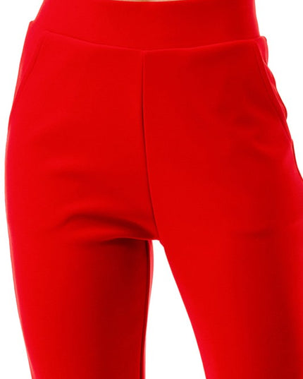 SCUP18 Scuba Pants – High Waist Slim Fit Trousers