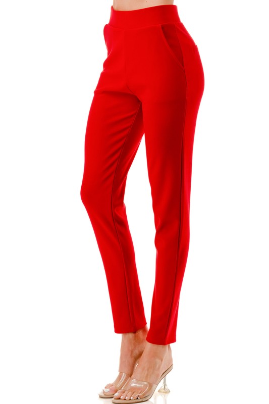 SCUP18 Scuba Pants – High Waist Slim Fit Trousers