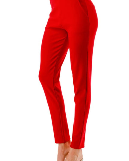 SCUP18 Scuba Pants – High Waist Slim Fit Trousers