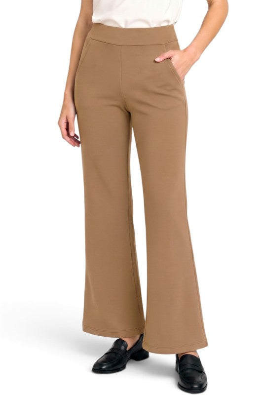 PLUS SCUP18BX Plus Scuba Flare Pants – Stretch Fit With Side