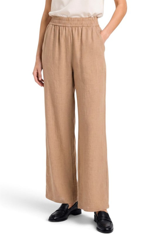 PLUS LELIS-02X Linen Wide Leg Pants – Relaxed Fit