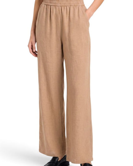 PLUS LELIS-02X Linen Wide Leg Pants – Relaxed Fit