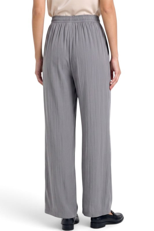 CQ296 Light Crinkle Straight Leg Pants – Modern Chic Style