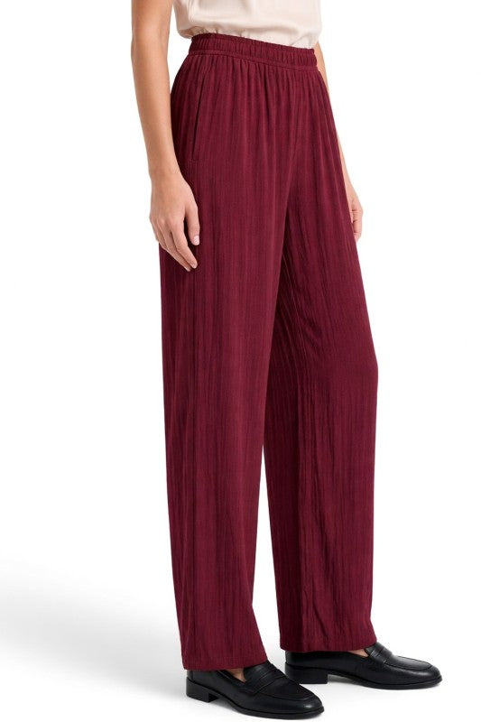 CQ296 Light Crinkle Straight Leg Pants – Modern Chic Style