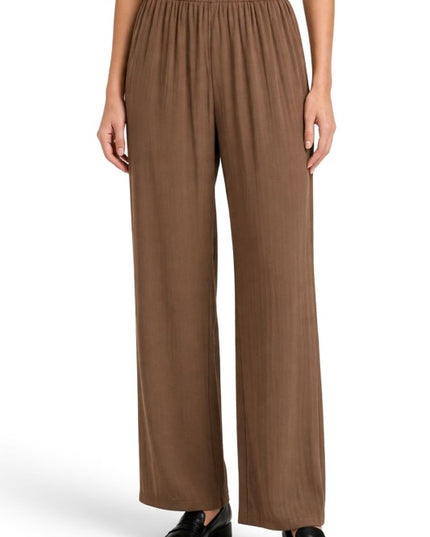CQ296 Light Crinkle Straight Leg Pants – Modern Chic Style