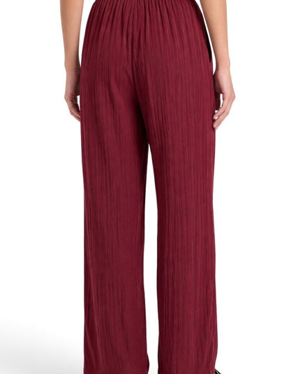 CQ296 Light Crinkle Straight Leg Pants – Modern Chic Style