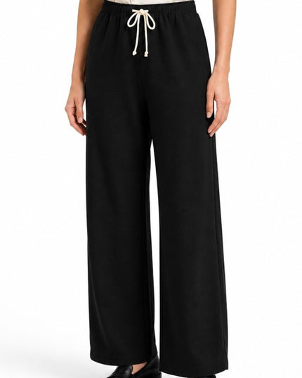 LELIS-02SP Linen Inspired Wide Leg Pants