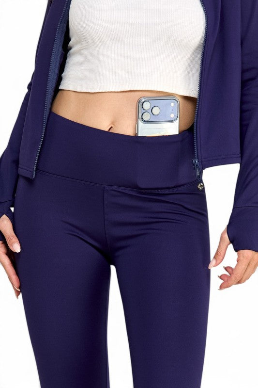 ALU350SET Active Fleece Zip-Up – Yoga Pant Set