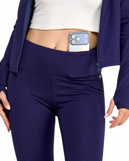 ALU350SET Active Fleece Zip-Up – Yoga Pant Set