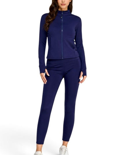 ALU350SET Active Fleece Zip-Up – Yoga Pant Set