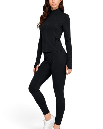 ALU350SET Active Fleece Zip-Up – Yoga Pant Set