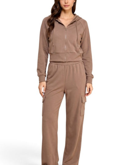 SRC02SET Air Scuba Hoodie Zip-Up – Cargo Sweatpant Set