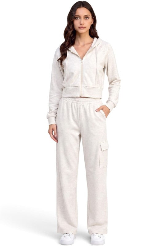 SRC02SET Air Scuba Hoodie Zip-Up – Cargo Sweatpant Set