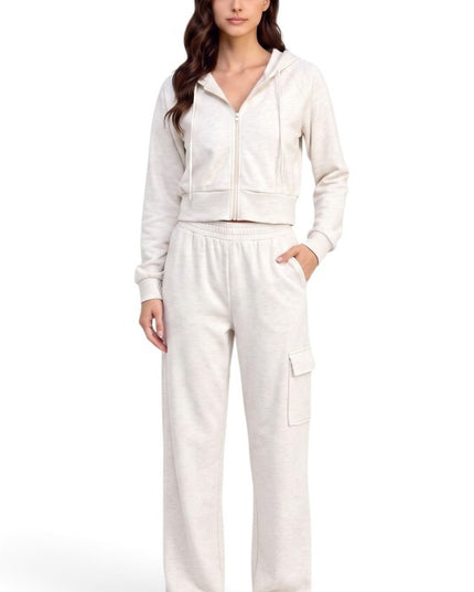 SRC02SET Air Scuba Hoodie Zip-Up – Cargo Sweatpant Set