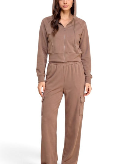 SRC02SET Air Scuba Hoodie Zip-Up – Cargo Sweatpant Set