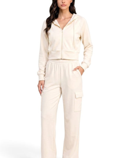 SRC02SET Air Scuba Hoodie Zip-Up – Cargo Sweatpant Set