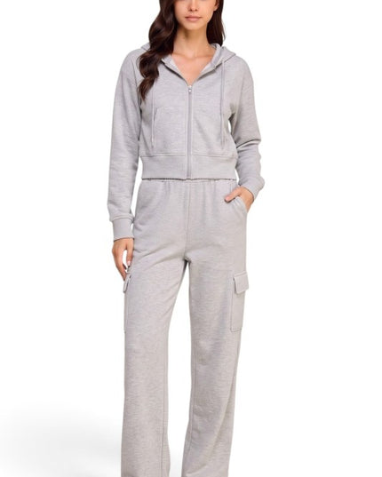 SRZ02SET Air Scuba Hoodie – Pocket Cargo Sweatpant Set