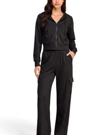 SRZ02SET Air Scuba Hoodie – Pocket Cargo Sweatpant Set