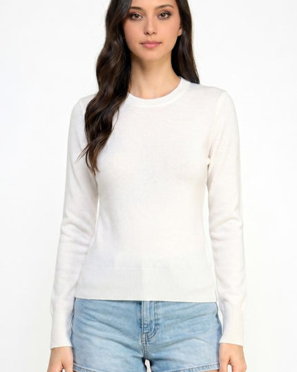 CSS02 Classic Corn Span – Round Neck Knit Sweater