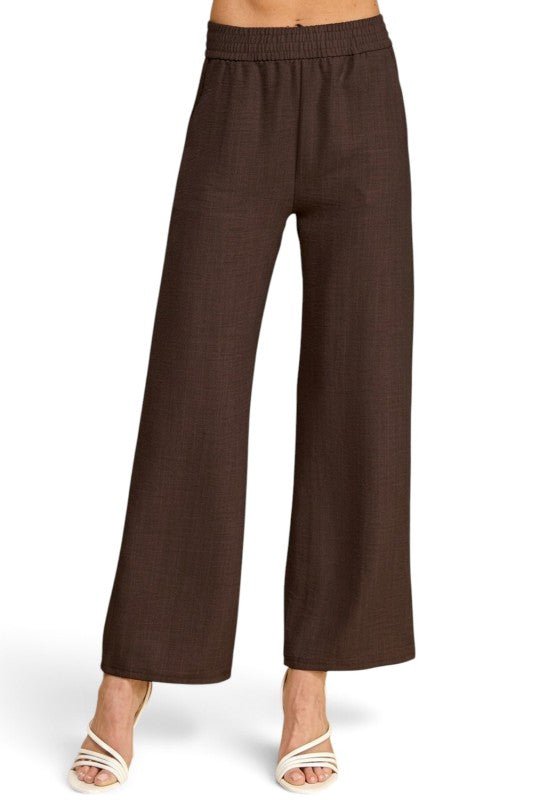LELIS-01C Linen-Inspired – Relaxed Straight Leg Pants