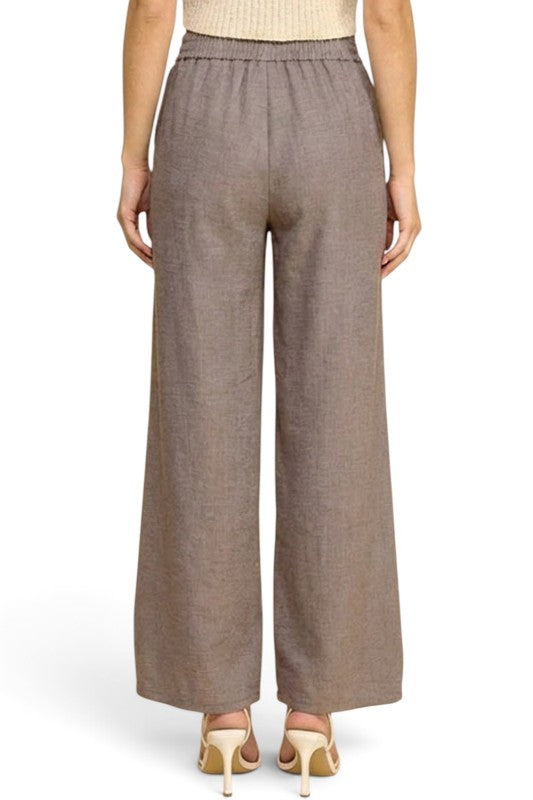 LELIS-01C Linen-Inspired – Relaxed Straight Leg Pants
