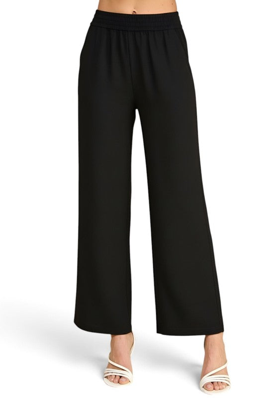 LELIS-01C Linen-Inspired – Relaxed Straight Leg Pants