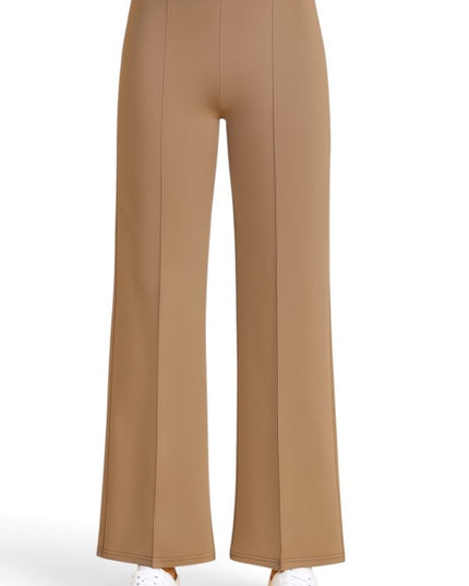 YC33 Pleated High Rise Pants – Relaxed Fit Comfort Style