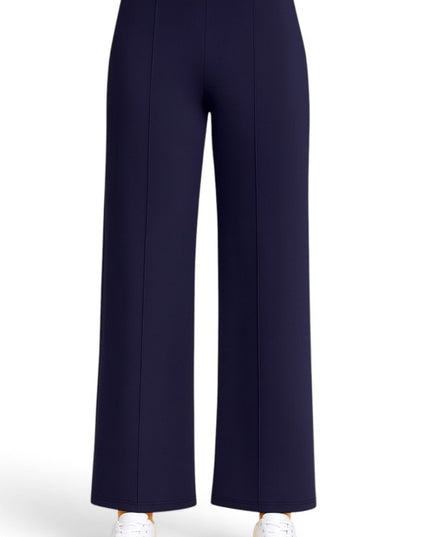 YC33 Pleated High Rise Pants – Relaxed Fit Comfort Style
