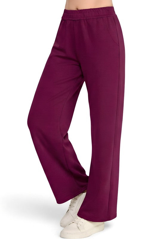 AIR105 Air Scuba Elastic Waist Sweatpants – Wide Leg Fit