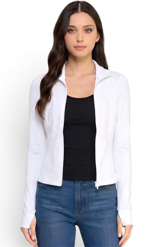 LUJ001 Activewear Solid – Define Zip-Up Jacket