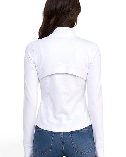 LUJ001 Activewear Solid – Define Zip-Up Jacket