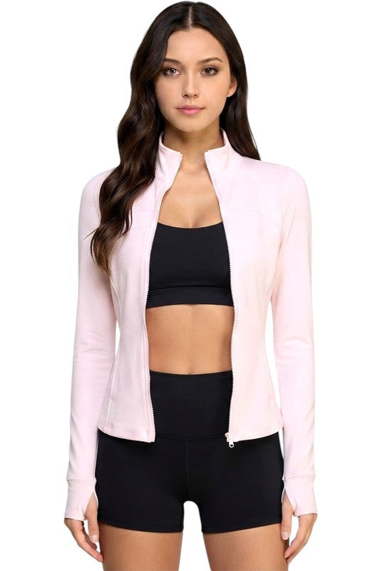 LUJ001 Activewear Solid – Define Zip-Up Jacket