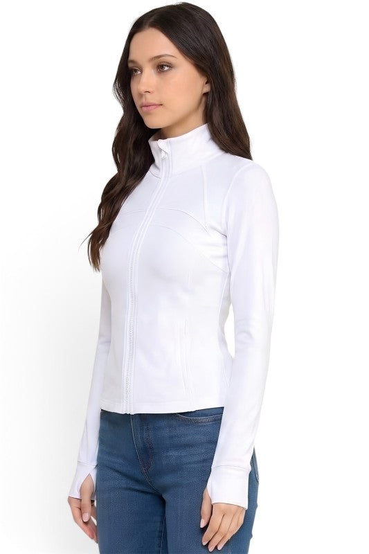 LUJ001 Activewear Solid – Define Zip-Up Jacket