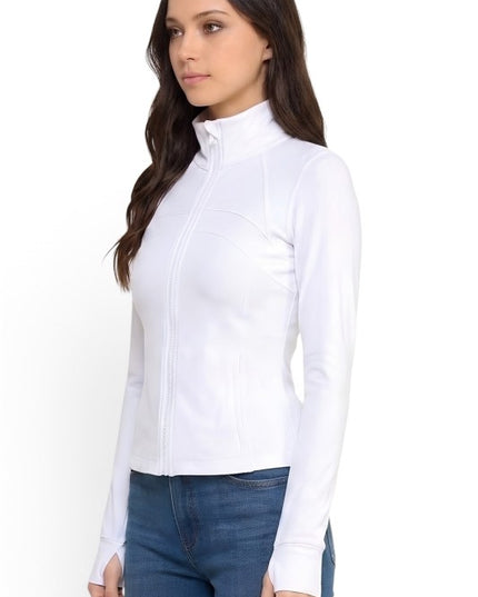 LUJ001 Activewear Solid – Define Zip-Up Jacket