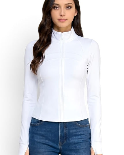 LUJ001 Activewear Solid – Define Zip-Up Jacket