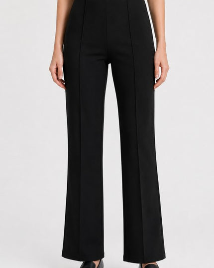 YC405 Pleated – High Rise Straight Leg Pants
