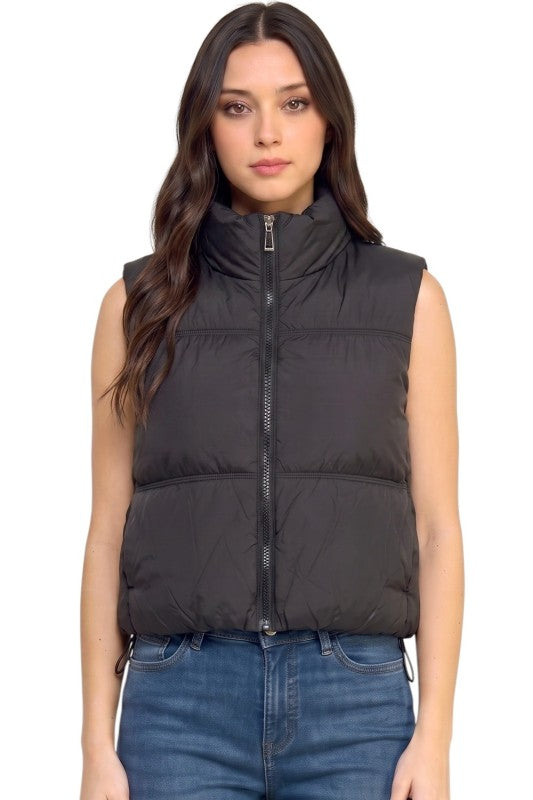 PV21 Puffer Vest – 21" Long With Side Pockets