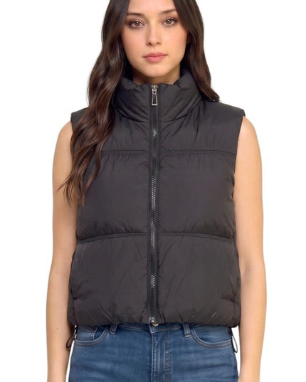 PV21 Puffer Vest – 21" Long With Side Pockets