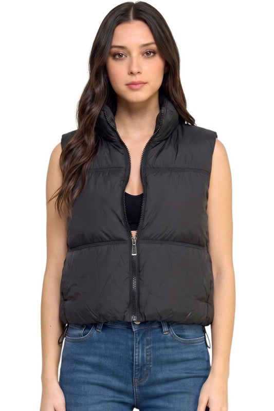 PV21 Puffer Vest – 21" Long With Side Pockets