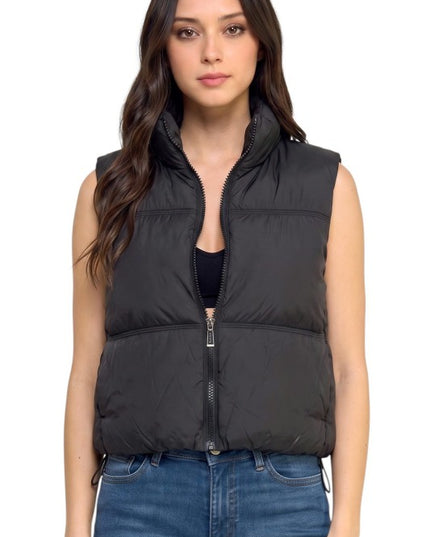 PV21 Puffer Vest – 21" Long With Side Pockets