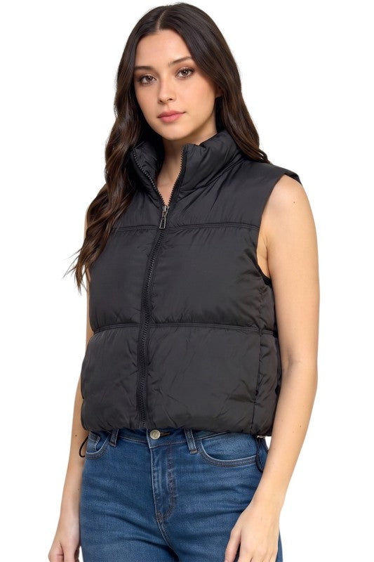 PV21 Puffer Vest – 21" Long With Side Pockets