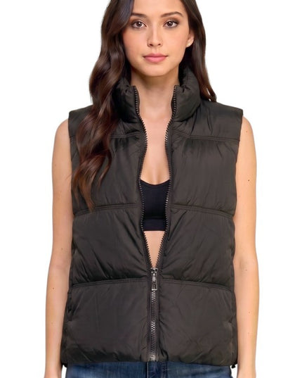 PV23 Puffer Vest – 23" Long With Side Pockets