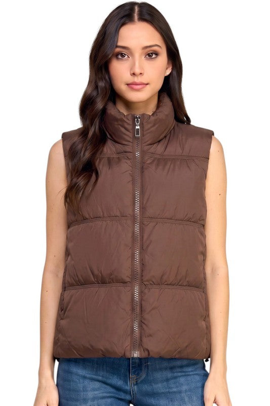 PV23 Puffer Vest – 23" Long With Side Pockets