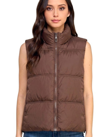 PV23 Puffer Vest – 23" Long With Side Pockets