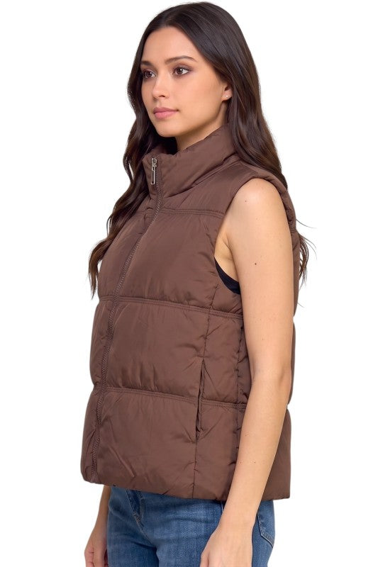 PV23 Puffer Vest – 23" Long With Side Pockets